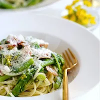 くたくた菜の花たっぷりのパスタ