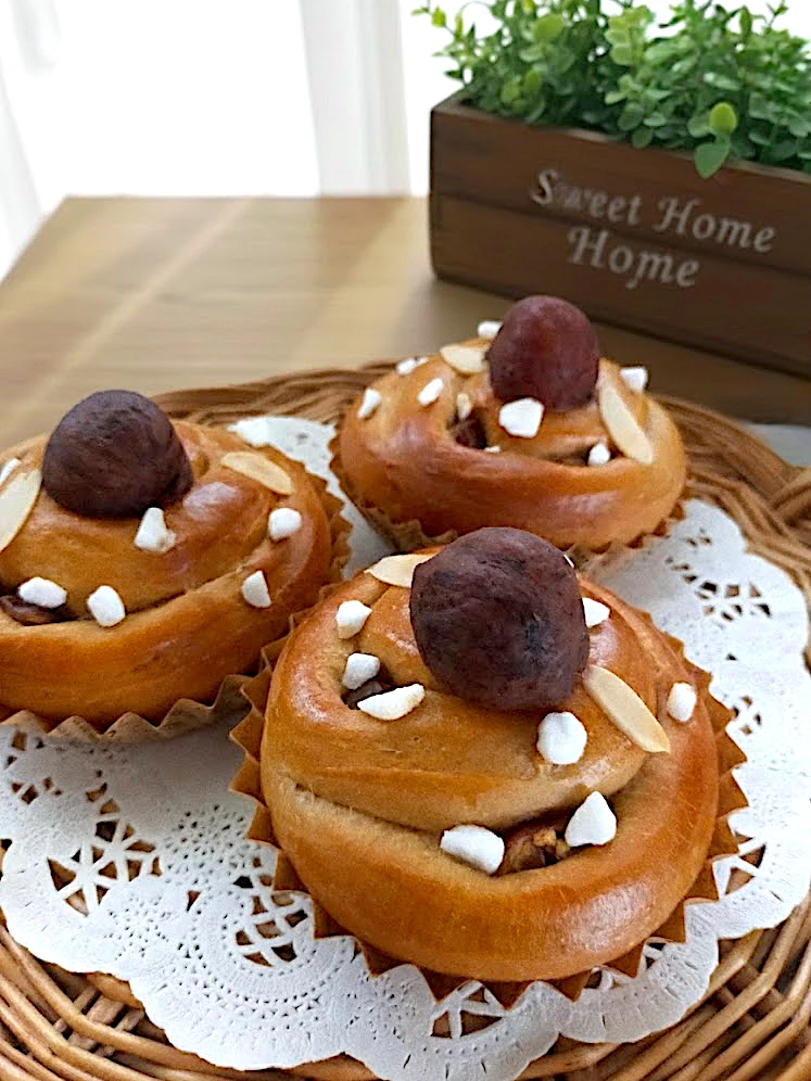 コーヒーマロンパン☺️🌰|あみさん