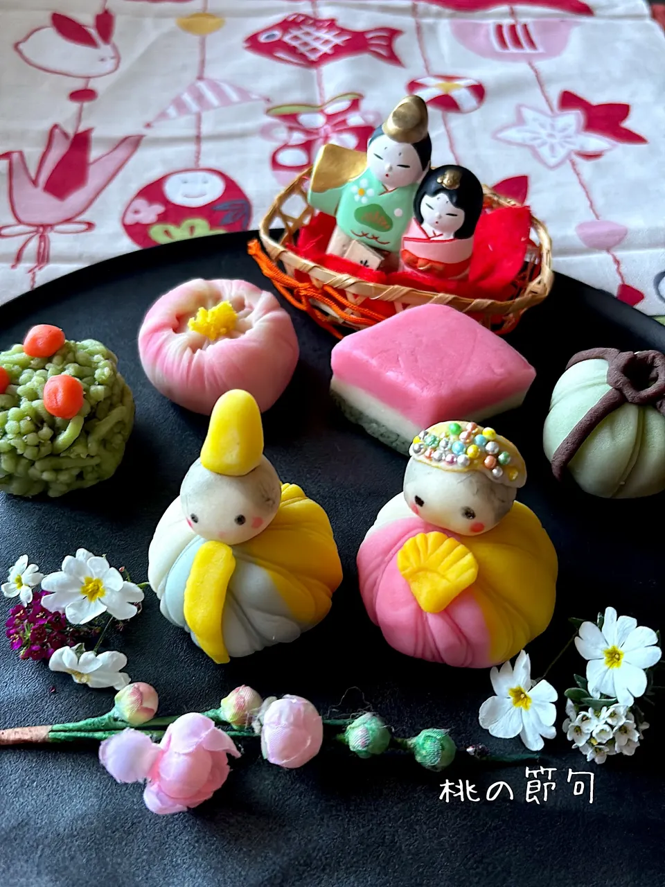 桃の節句🎎練り切り|とんちんさん