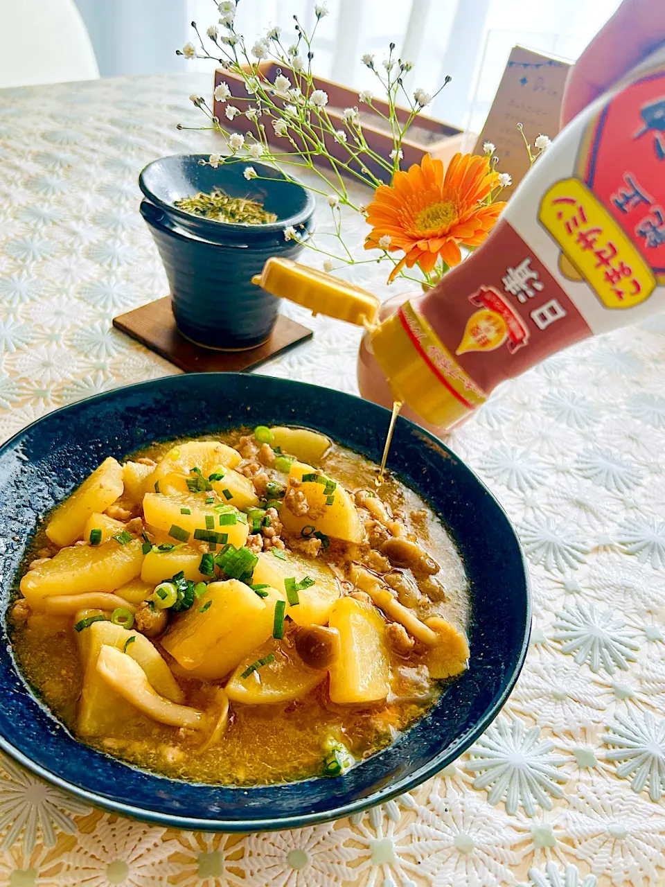 ✨蒸篭で大根のそぼろ煮✨🫶💕🌱|miimoさん