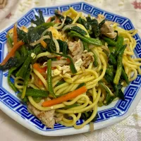 ポパイ炒めからの焼そば| よねさんさん