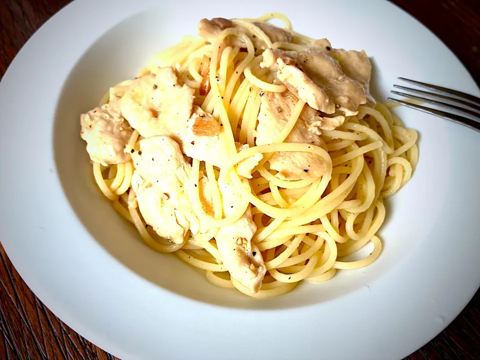 鶏むね肉のガリバタしじみ醤油|あつしさん
