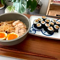 ネギラーメンと納豆巻き|kysbooさん