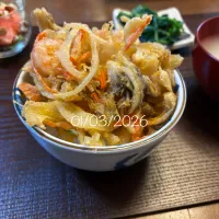 かき揚げ丼|友さん