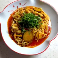 茄子とツナのトマトスープスパゲティ|こっぷさん