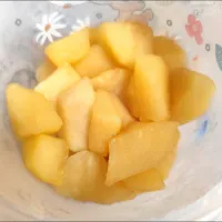 21 Boys & 野鳥さんの料理 2026/2/5   りんごのコンポート「オ・ナチュレル」(りんごの使い途を求めて Part 11) Apple Compote