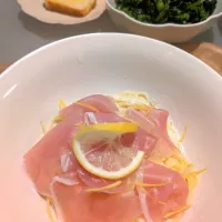 生ハムのせレモンクリームパスタ|Dorothy memorable dishesさん