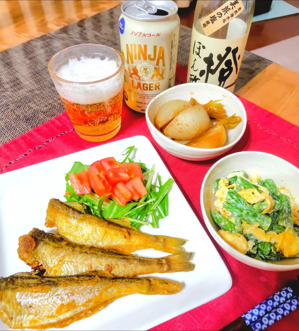 【主菜】ハタハタのカレー風味唐揚げ|シュビラさん