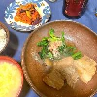 カラーにんじんしりしりとラフテ（人参炒めと豚バラ肉の泡盛煮）|KimaLABOさん