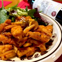 鶏むね肉でデミ風チキン|おかちさん