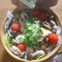 蒸籠で菜彩鶏の彩り簡単よだれ鶏|ナオミさん