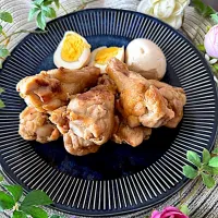 🌼はなちゃん🌼さんの料理 鶏手羽元のさっぱり煮🍗✴️でお誕生日おめでとうございます🎂🎉