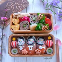 🌸ひなまつり弁当🎎仲良し三人官女おにぎり🌸| ayano.adshさん
