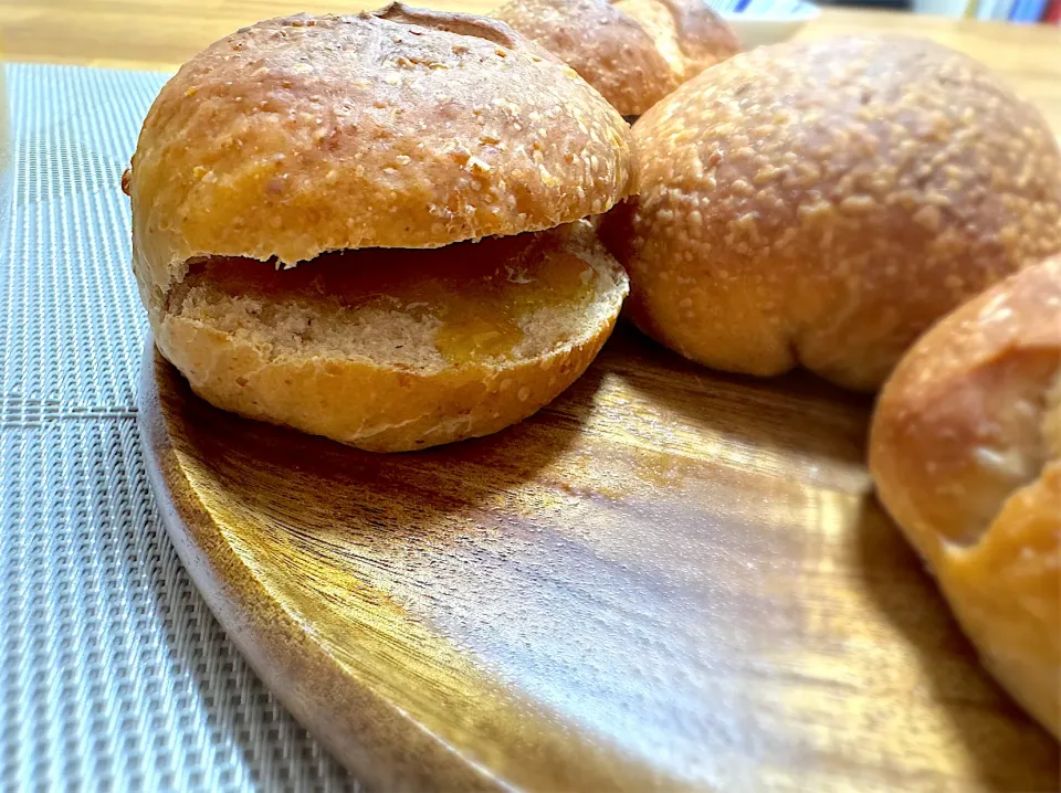 くるみバター練り込パン×金柑ジャム|morimi32さん