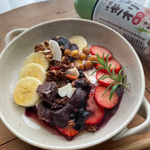 「沖縄・奄美のきびオリゴ」を使ってみたSnapdishの料理・レシピ写真:アサイーボウル