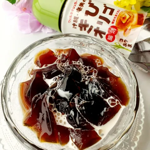 「沖縄・奄美のきびオリゴ」を使ってみたSnapdishの料理・レシピ写真:腸活コーヒーゼリー☕