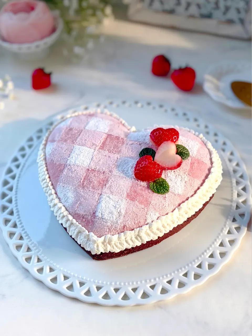 生チョコいちごムースタルト🍫🍓✨|MASAYOさん
