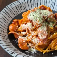 トマトジュースワンパンパスタ|ぱんだのままんさん