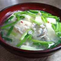 鰊と豆腐の汁物|古尾谷りかこさん