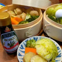 せいろで蒸し野菜|いりごまさん