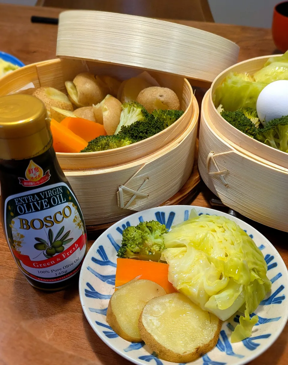 せいろで蒸し野菜|いりごまさん