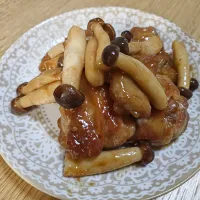 ☆☆鶏もも肉としめじのポン酢炒め|ひつじ先輩さん