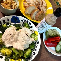 レンチン蒸し鶏サラダ|gohan♡さん