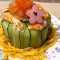 ひな祭りケーキ寿司🎎| みっこちゃんさん