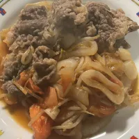 色々炒め合わせ❣️とにかくお腹が空いたので、炒めたよ。水泳の練習後は、何を食べても美味しい❣️|tamemitiさん