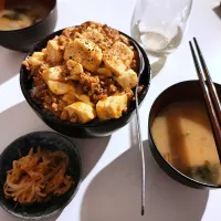 麻婆豆腐丼|ひろさん