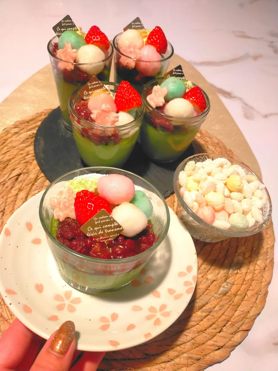 手作り抹茶プリン|はさん