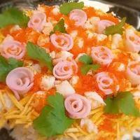 🌸ひな祭り🌸薔薇のちらし寿司|❤︎YUKARI❤︎さん