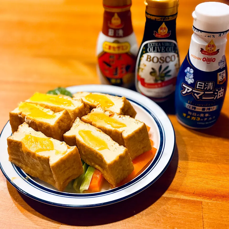 厚揚げチーズ挟み蒸し|ヨシュアさん