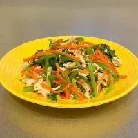 レンチン野菜に純正ごま油