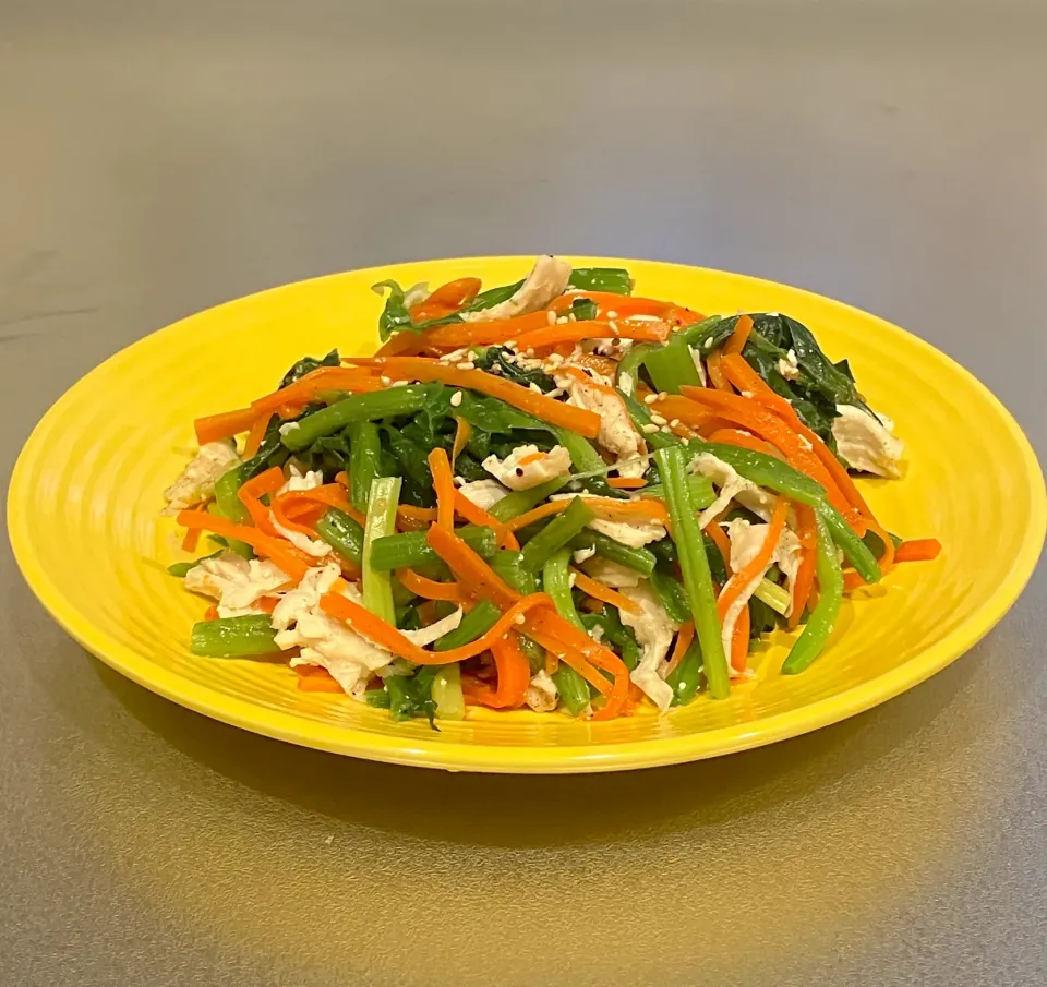 レンチン野菜に純正ごま油|akopeko ◡̈⋆さん