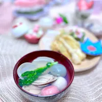 生麩と蛤のお吸い物| アパッチさん