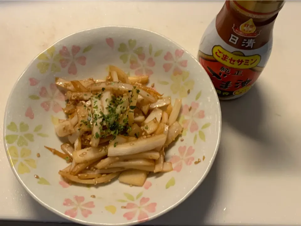 大根の皮のきんぴら|料理好きなじいさまさん