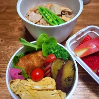 🌼炊き込みご飯弁当🌼|ゆきさんさん