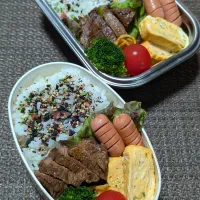 高校生、中学生弁当‪ ·͜·|ゆ☺︎︎さん