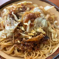 キャベツと大豆の肉みそのパスタ|yunyunさん