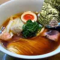 特製ポルチーニ醤油拉麺　@入鹿TOKYO 六本木|KimaLABOさん