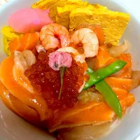 娘の夕ごはん🍣海鮮丼|Sakuraさん