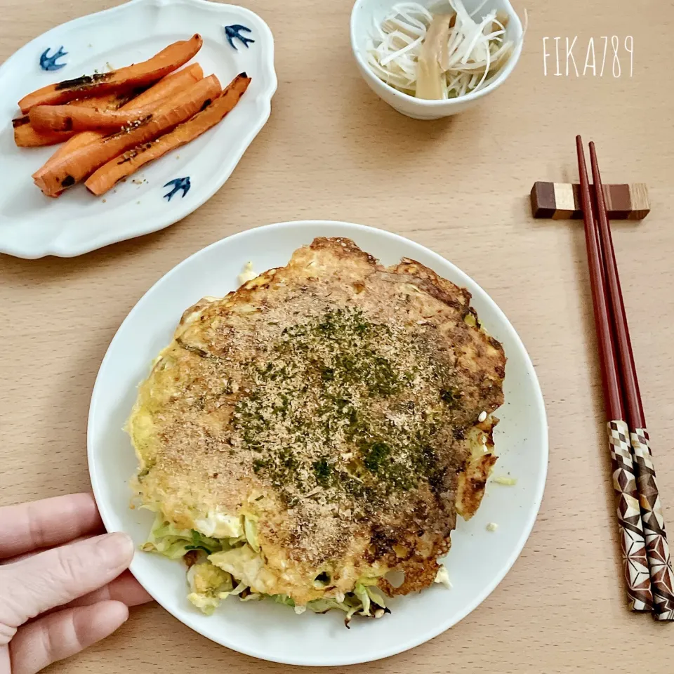 ダイエットでも食べたい お豆腐入りお好み焼き|FIKA789さん