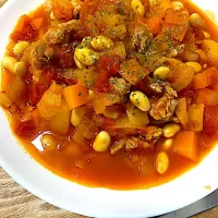 野菜たっぷりポークビーンズ