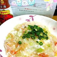 キャンペーン商品を使ったカニカマあんかけチャーハン|miiina・＊・さん