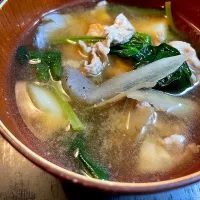 ほうれん草の豚汁|DKさん