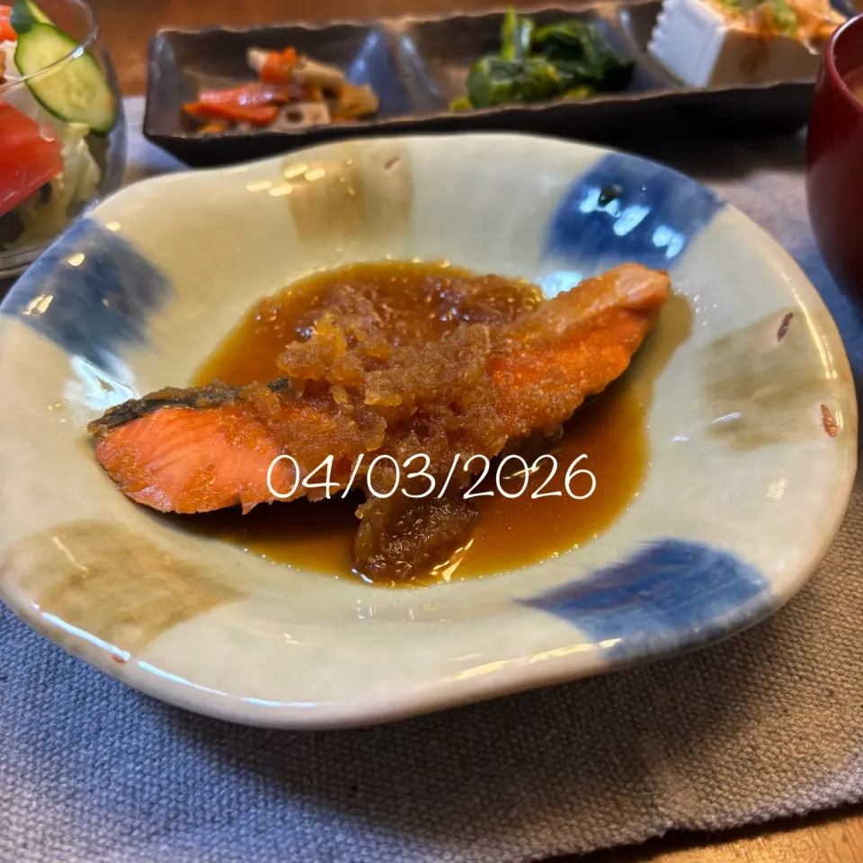 鮭のおろし煮|友さん