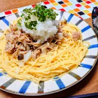 ツナときのこの和風パスタ|じんさん