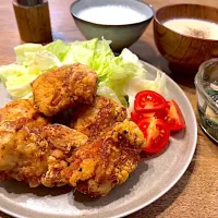 から揚げ定食|Riccaさん