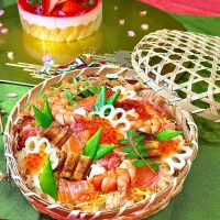 ちらし寿司＆ケーキ